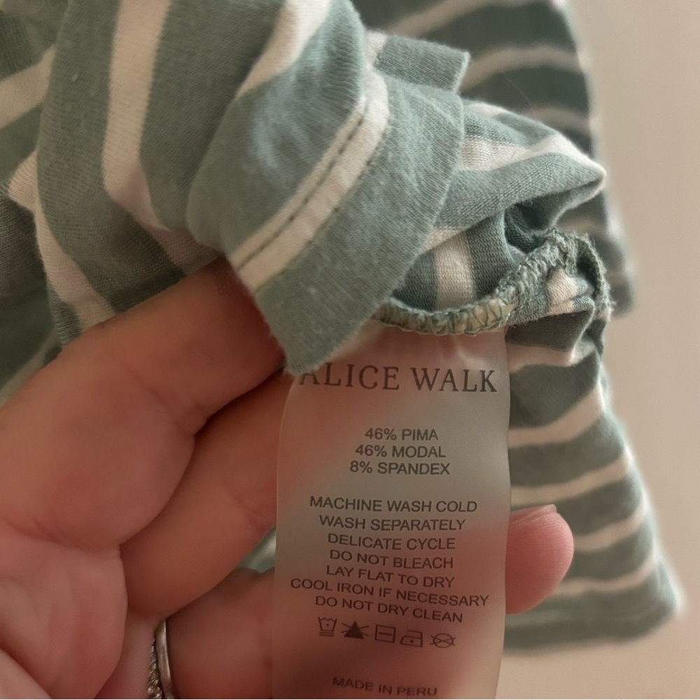 Alice Walk Women's Striped Polo - Small - Picture 4 of 5